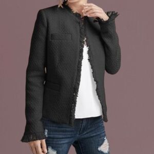 VENUS Black Tweed Blazer